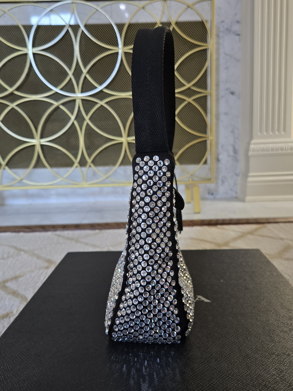 Prada Re Edition 2005 Black Crystal-Embellished Shoulder Bag - Picture 3 of 13